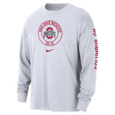 Ohio State Max90 Men's Nike College Long-Sleeve T-Shirt Product Image