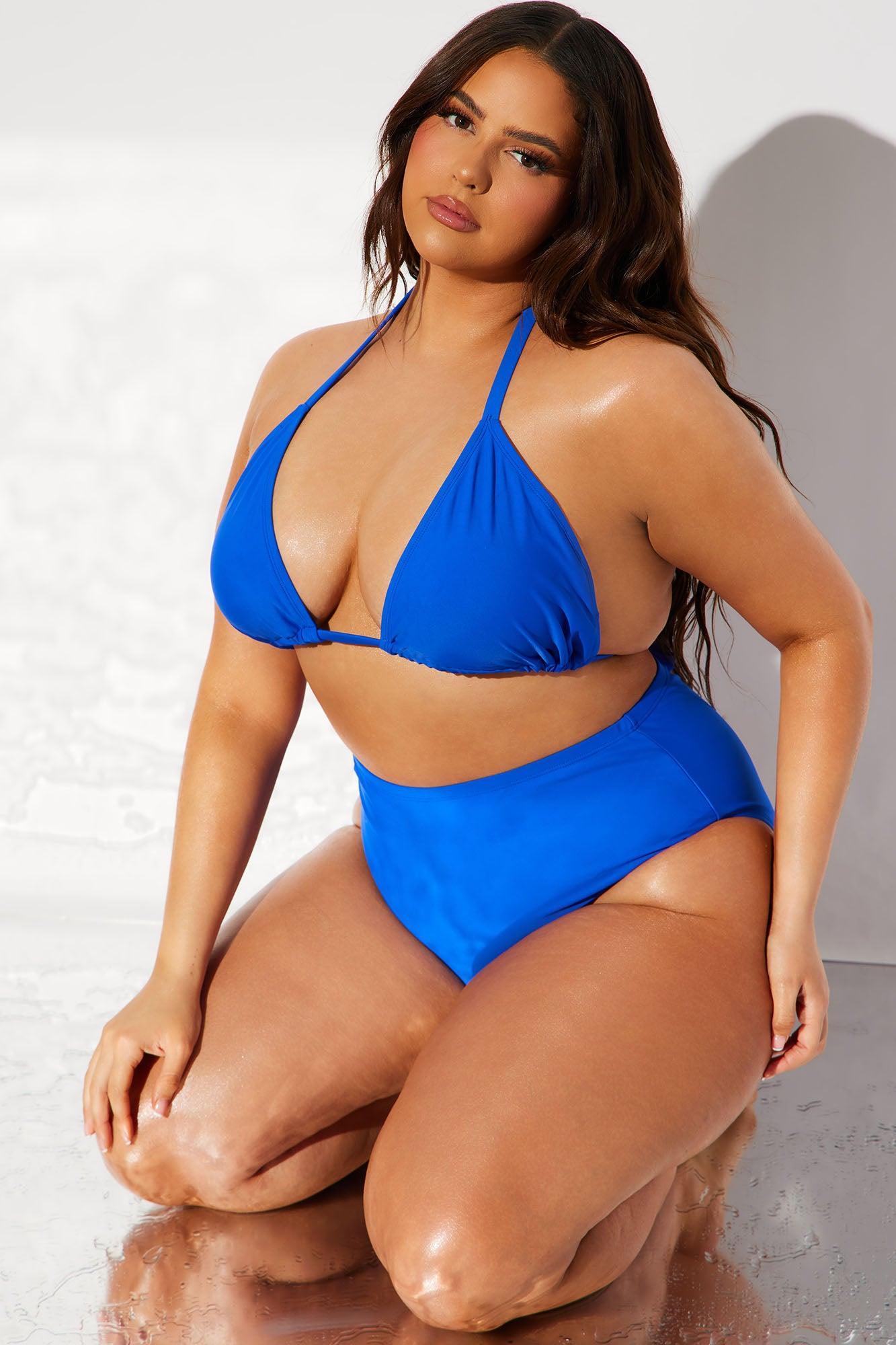 Maui Mix And Match Triangle Bikini Top - Royal Product Image