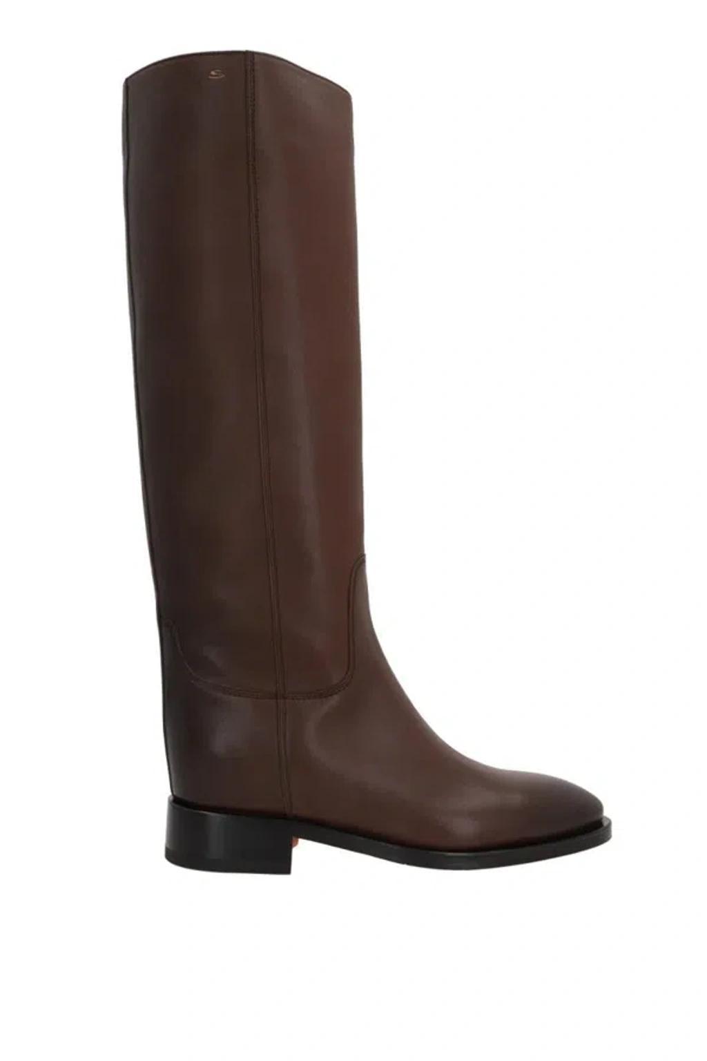 SANTONI Boots  Woman Color Brown In Braun Product Image