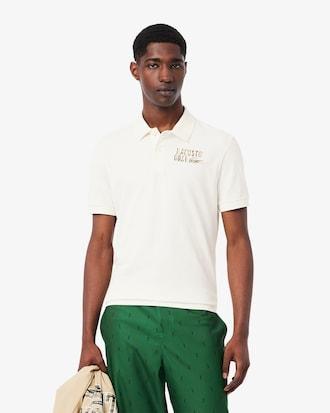 Relaxed Fit Mini-Piqué Golf Polo Shirt Product Image