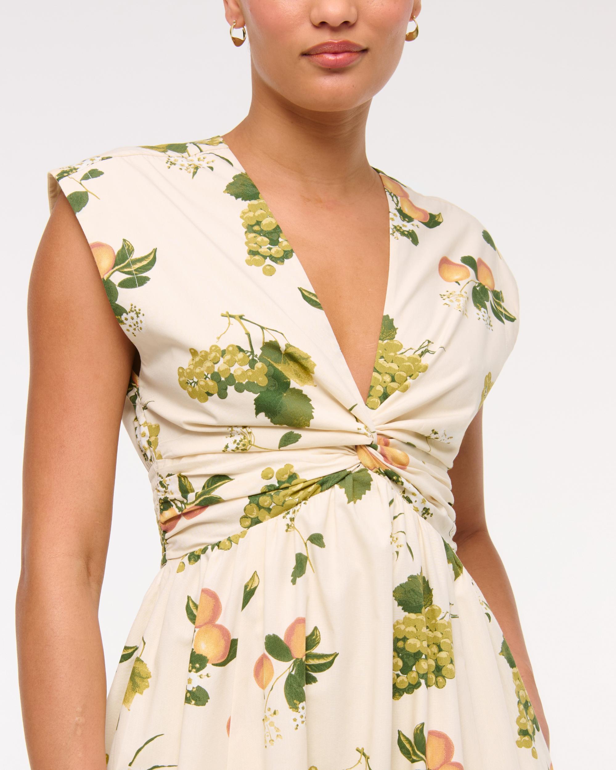 Twist-Front Maxi Dress Product Image