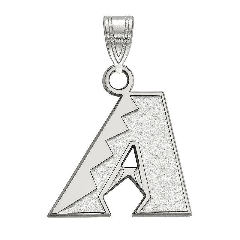 LogoArt 10k Gold Arizona Diamondbacks Small Pendant, Women's, 10k White Gold Product Image