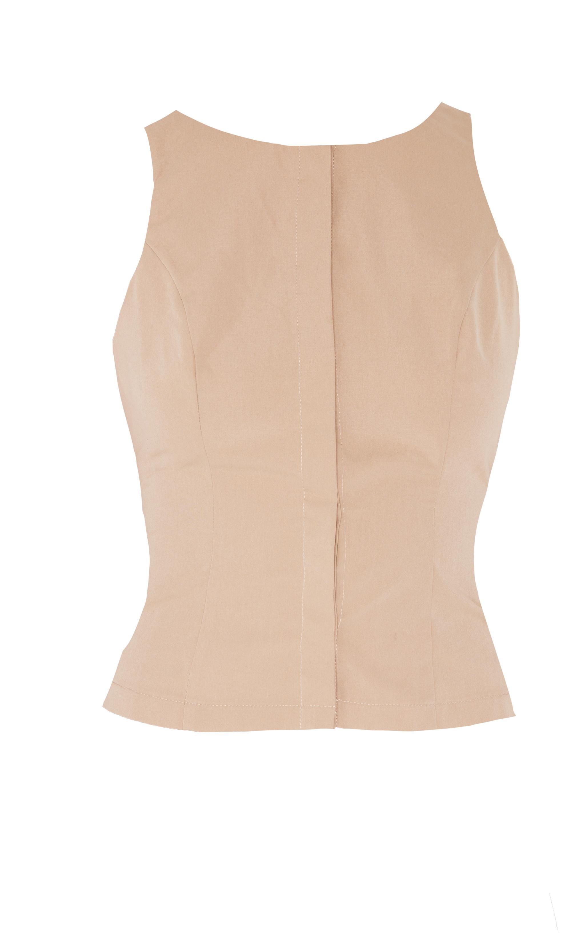 Taupe Woven Vest Product Image