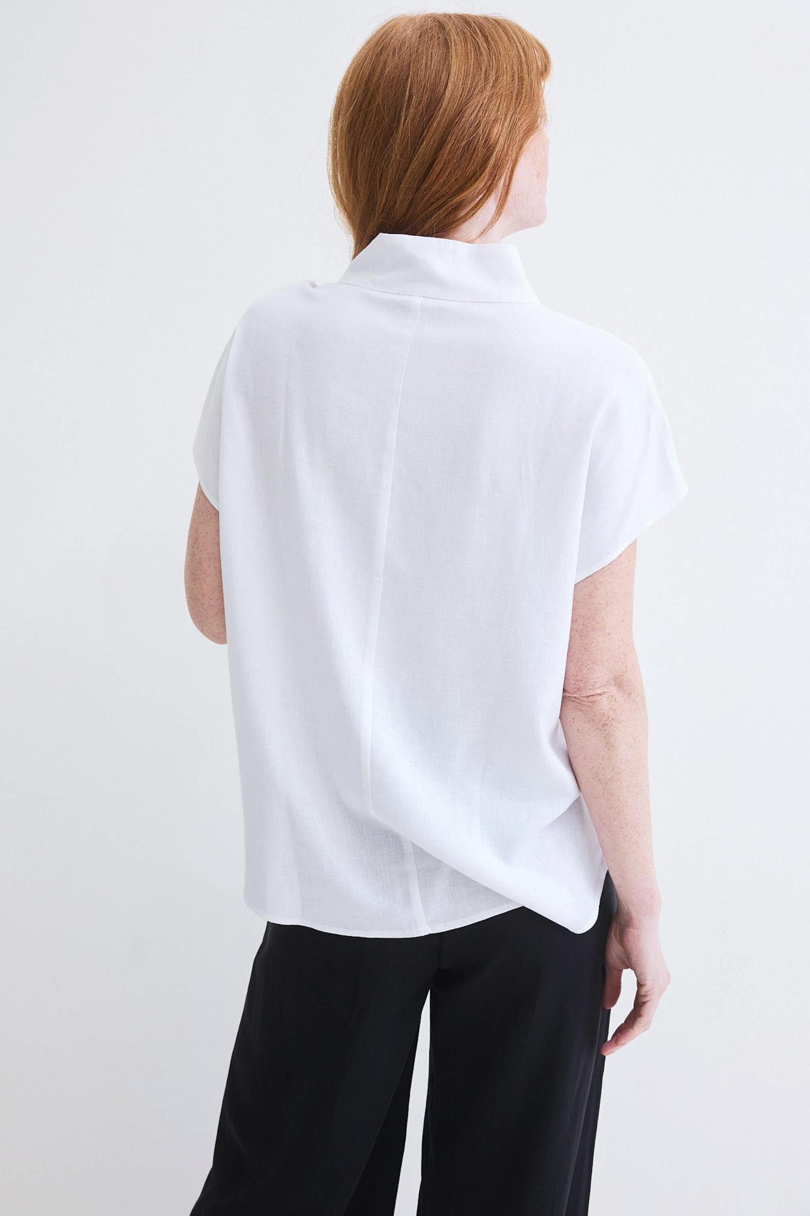 Buttoned Up Linen Blend Top Product Image