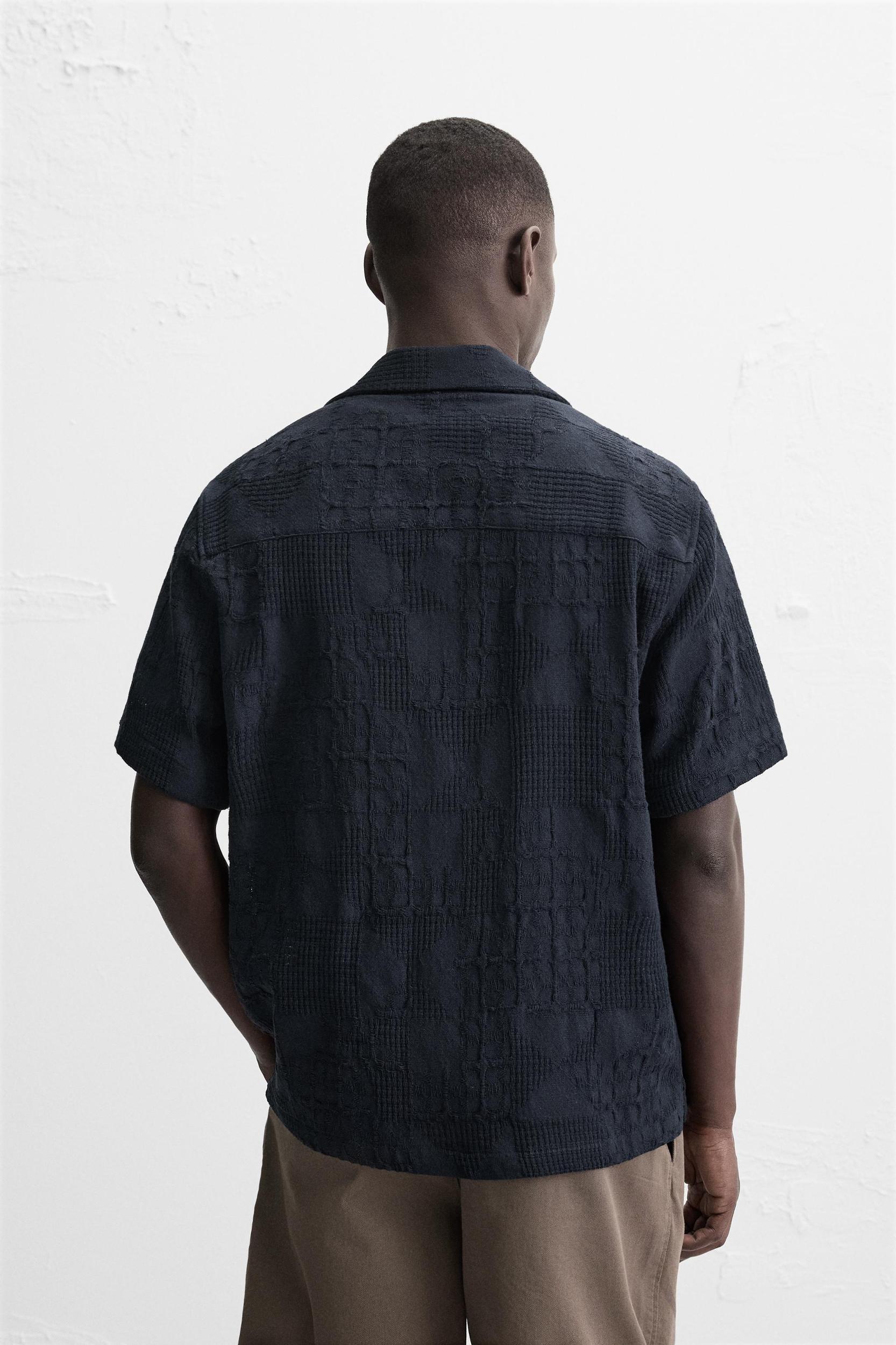 RELAXED FIT JACQUARD SHIRT Product Image