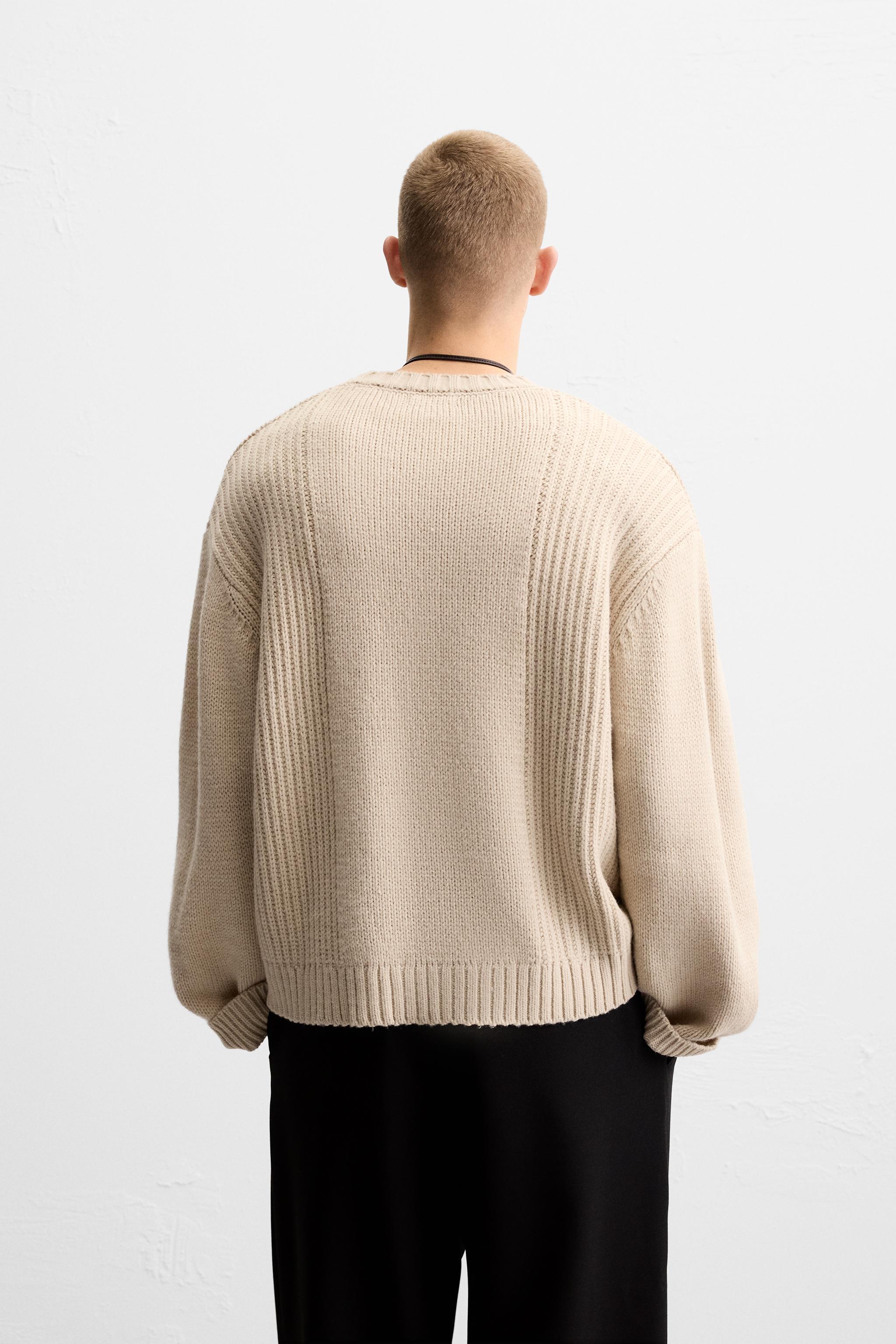 COMBINED TEXTURES SWEATER Product Image