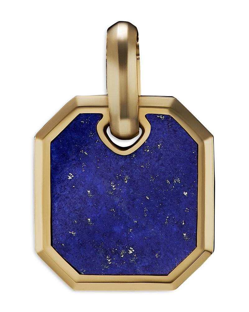 Men's Roman Pendant with Gemstone in 18K Gold Product Image