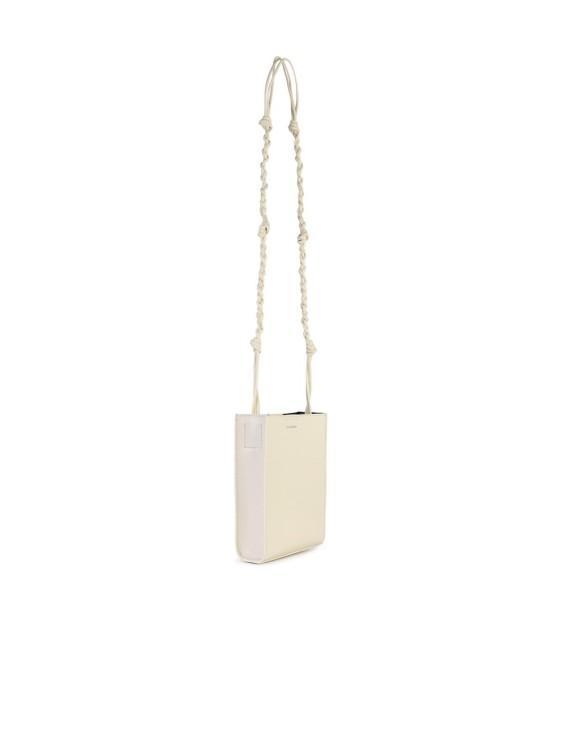 JIL SANDER Tangle Ivory Leather Crossbody Bag In Neutrals Product Image