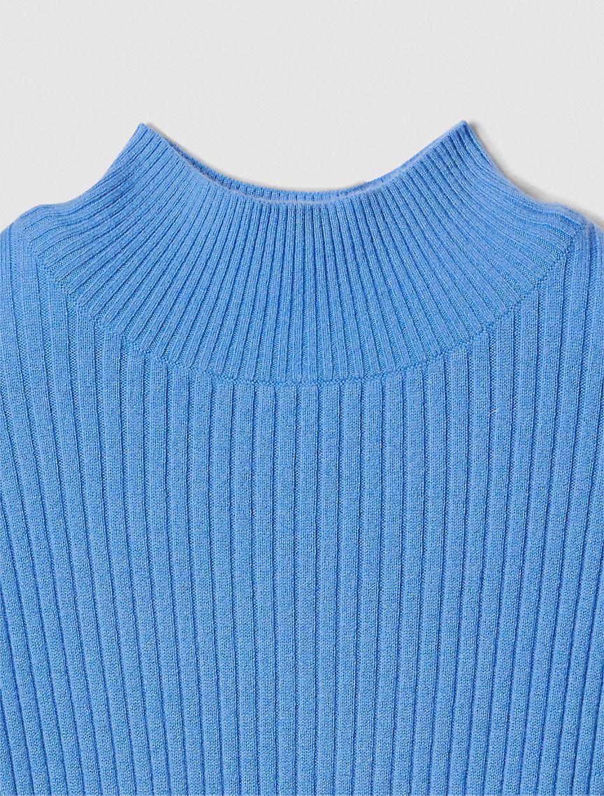 Cropped Cashmere Crewneck Sweater Product Image