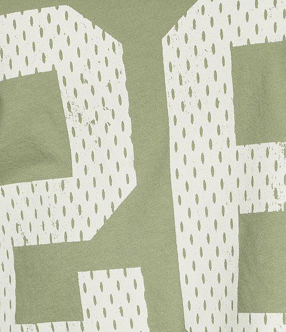 Originality Off The Shoulder Varsity Number Graphic Short Sleeve T-Shirt Product Image