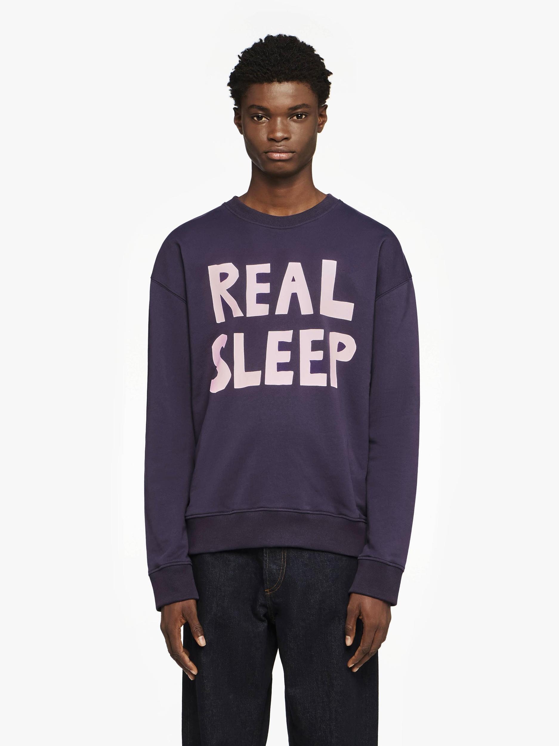 "REAL SLEEP" PRINTED SWEATSHIRT Product Image