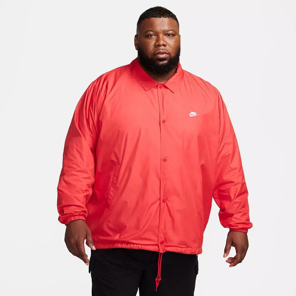 Men's Nike Club Coach's Jacket, Size: Small, University Red Product Image