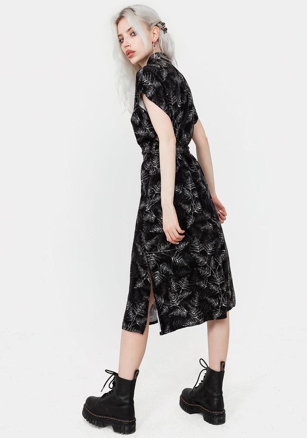 Bracken Tie Waist Midi Shirt Dress Product Image