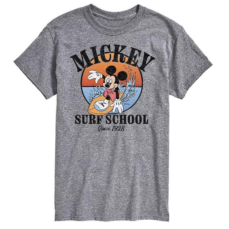 Disney's Mickey Mouse Big & Tall Surf School Graphic Tee, Men's, Size: 4XL Tall, White Product Image