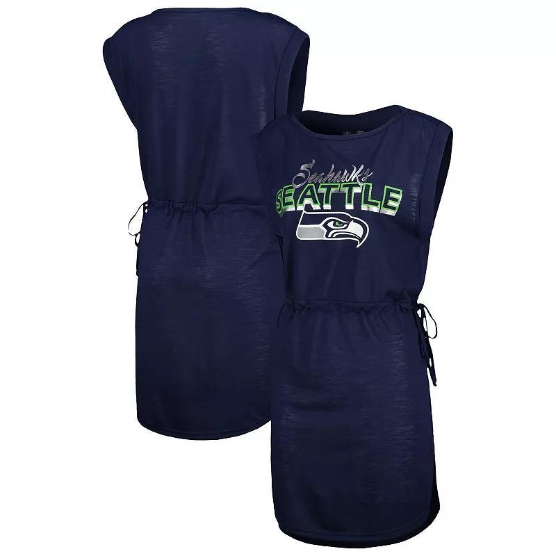 Womens G-III 4Her by Carl Banks College Seattle Seahawks G.O.A.T. Swimsuit Cover-Up Blue Product Image