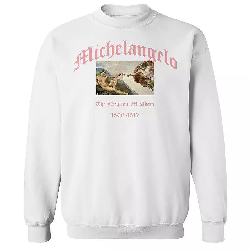 Men's apoh - Michelangelo The Creation Of Adam Graphic Sweatshirt,  Product Image