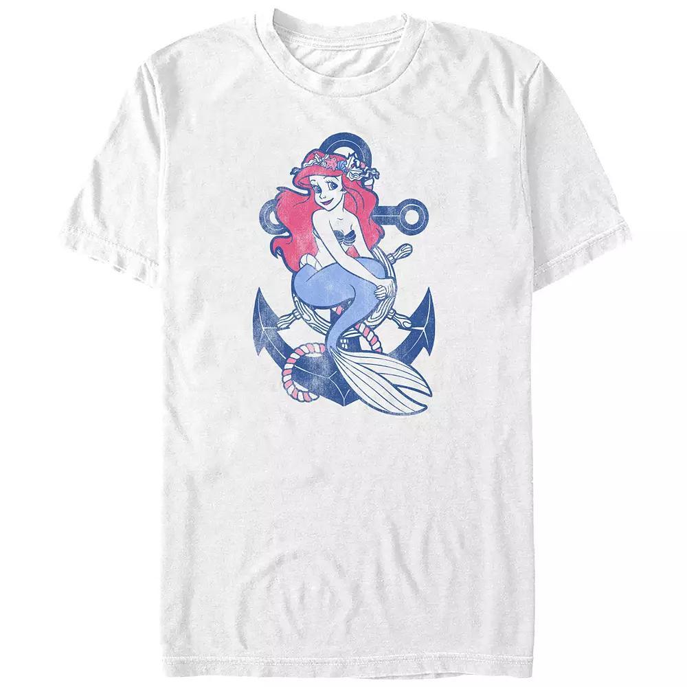 Disney's The Little Mermaid Nautic Ariel Juniors' Boyfriend Graphic Tee, Women's,  Product Image