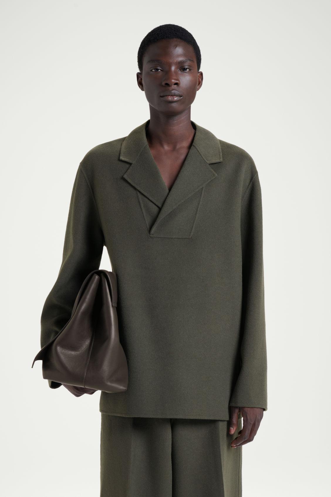 THE HALF-PLACKET OVERSHIRT Product Image