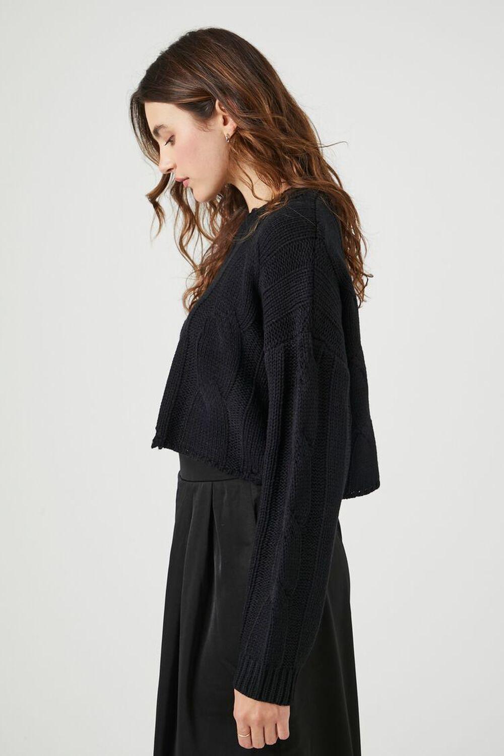 Cropped Cable Knit Sweater | Forever 21 Product Image