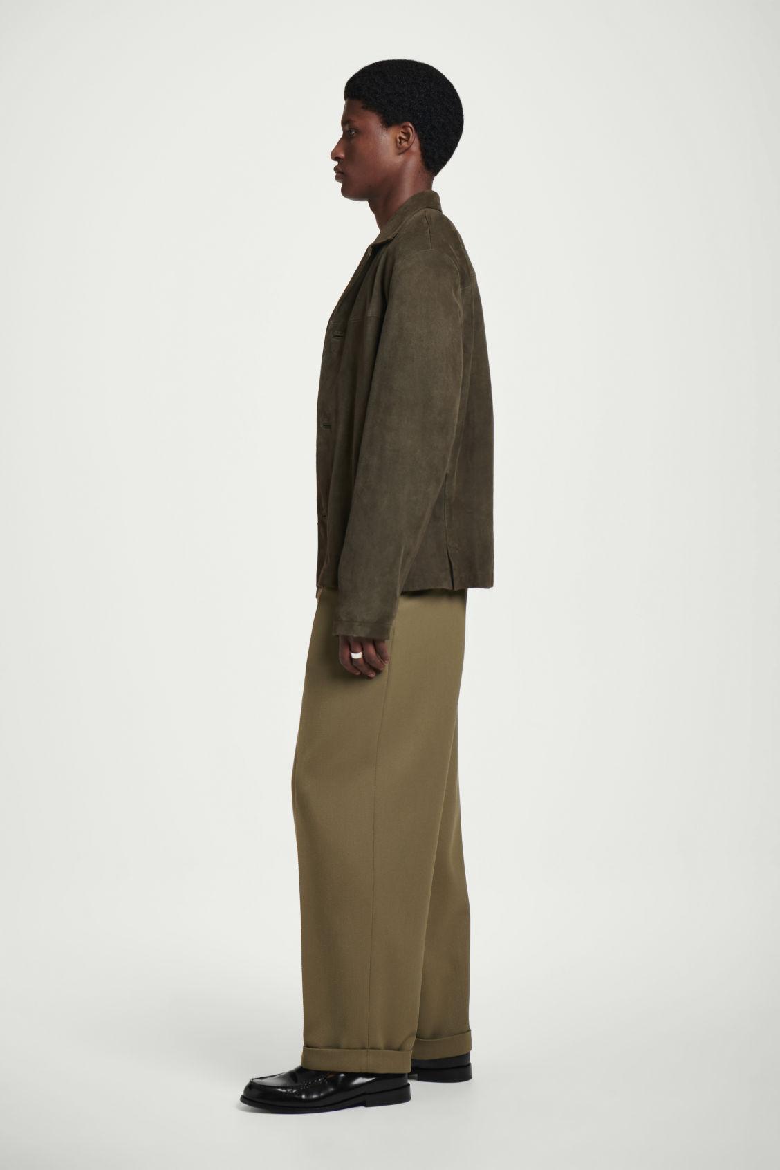 WOOL-TWILL TURN-UP PANTS Product Image