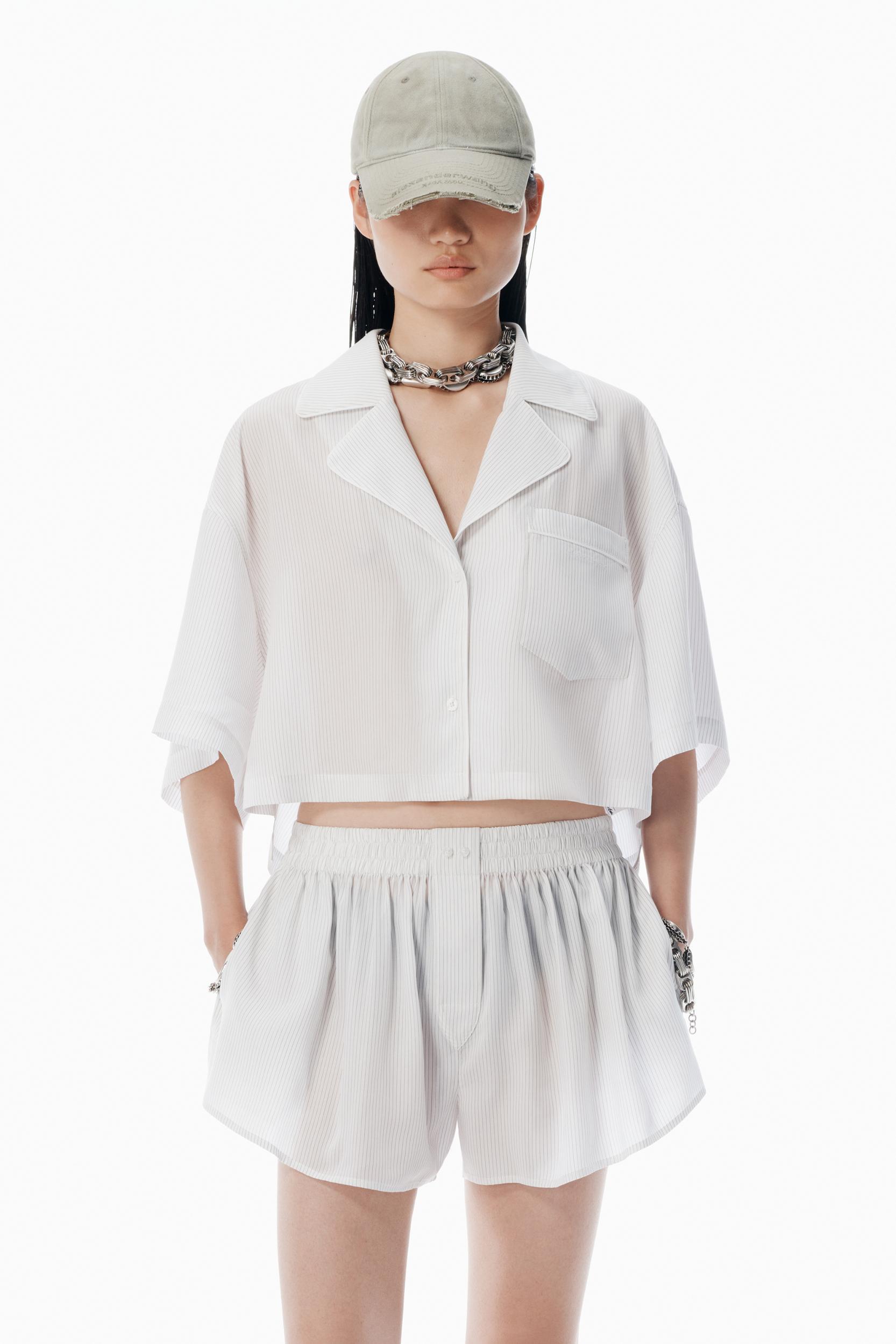 White Pajama-style Shirt Product Image