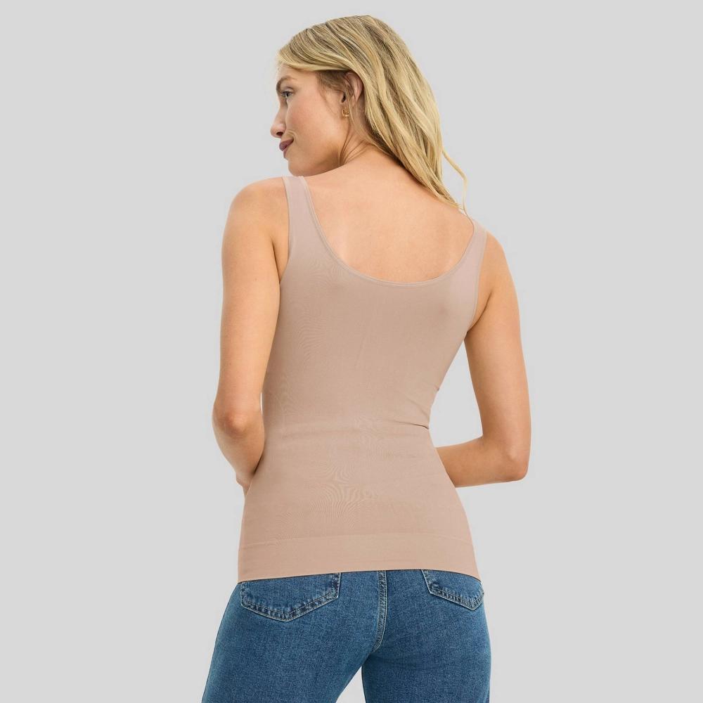 Jockey Generation Womens Body Smoothing Tank Top - Light Beige M Product Image