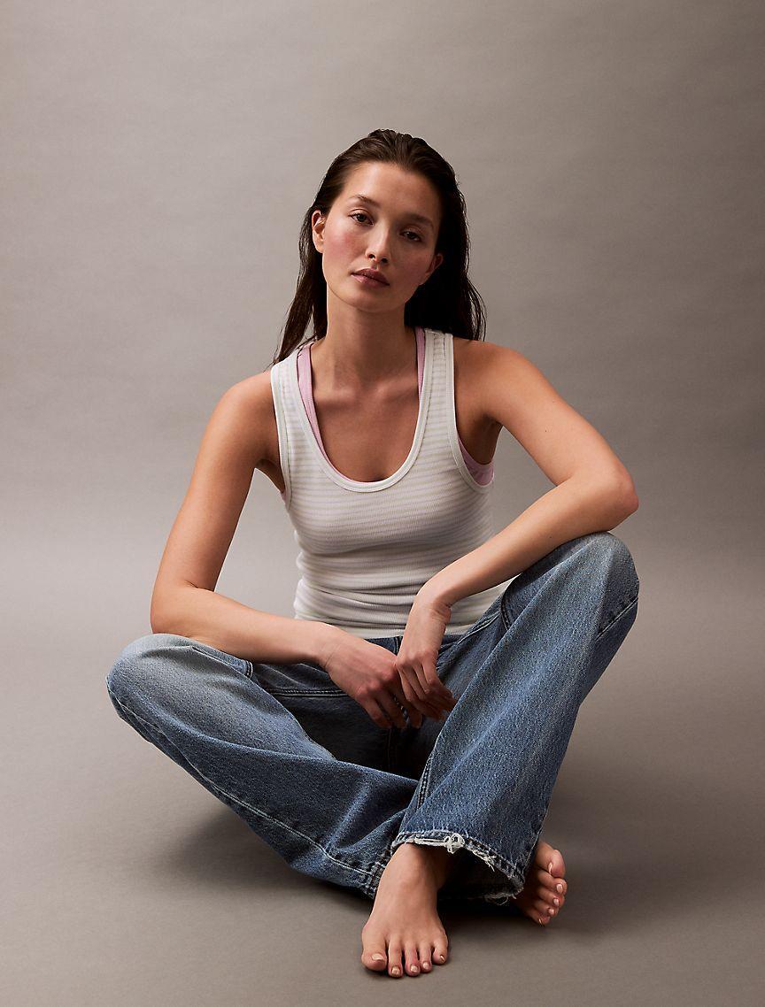 Cotton Contour Rib Tank Product Image