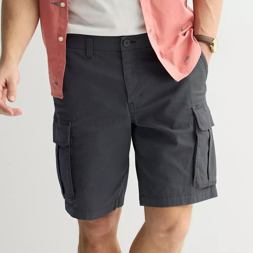 Men's Sonoma Goods For Life® 10 in. Flexwear Everyday Ripstop Cargo Shorts, Size: 32 10 IN, Black Copy Product Image