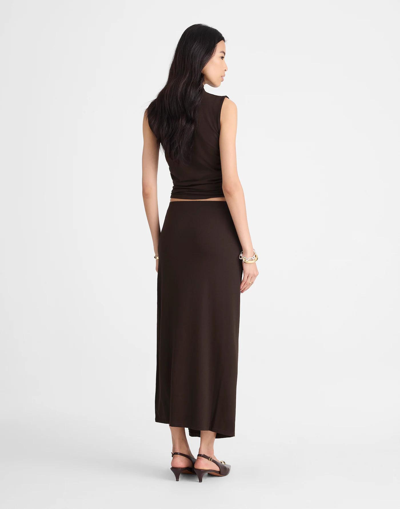 Ruched Maxi Skirt Product Image