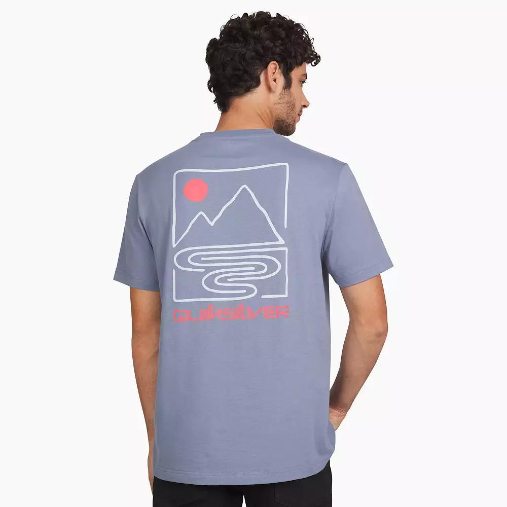 Men's Quiksilver Short Sleeve Graphic Tee, Size: Small, Graystone Product Image