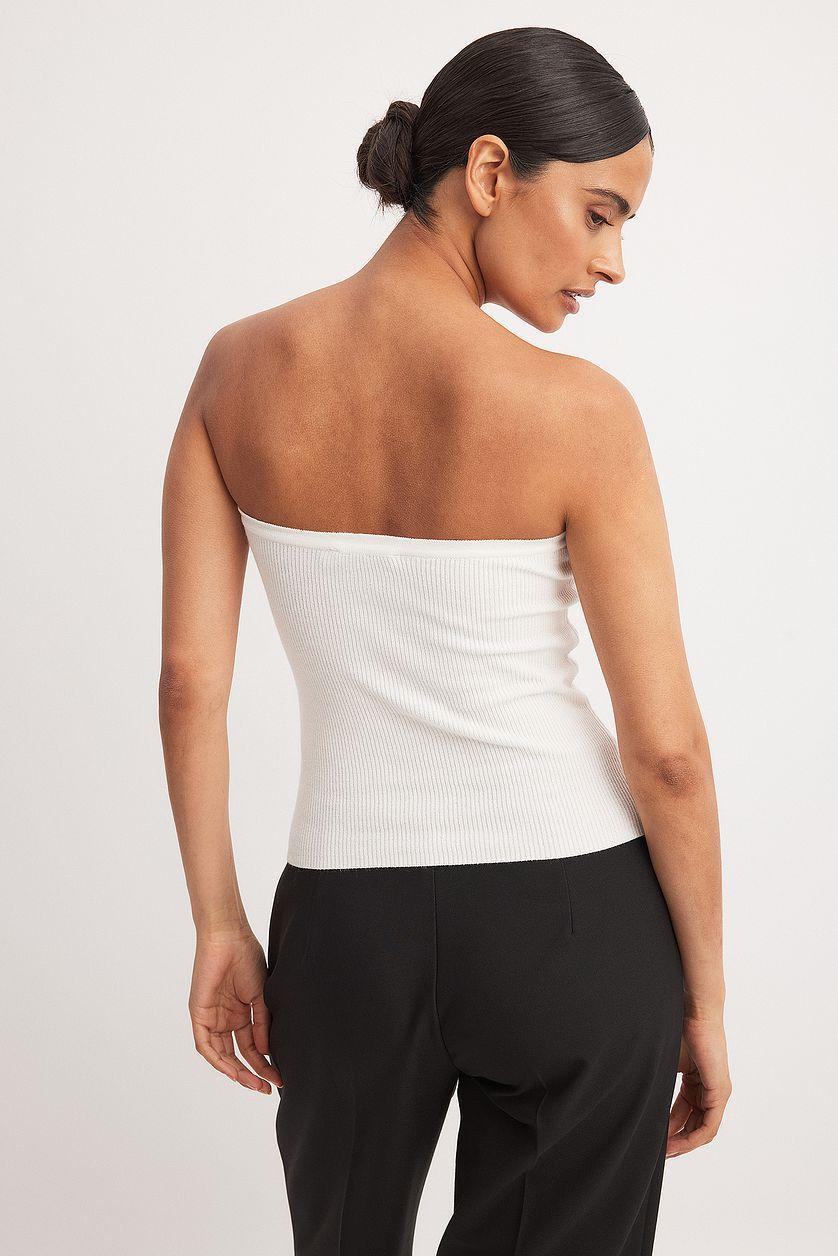 Twist Detailed Knitted Tube Top Product Image