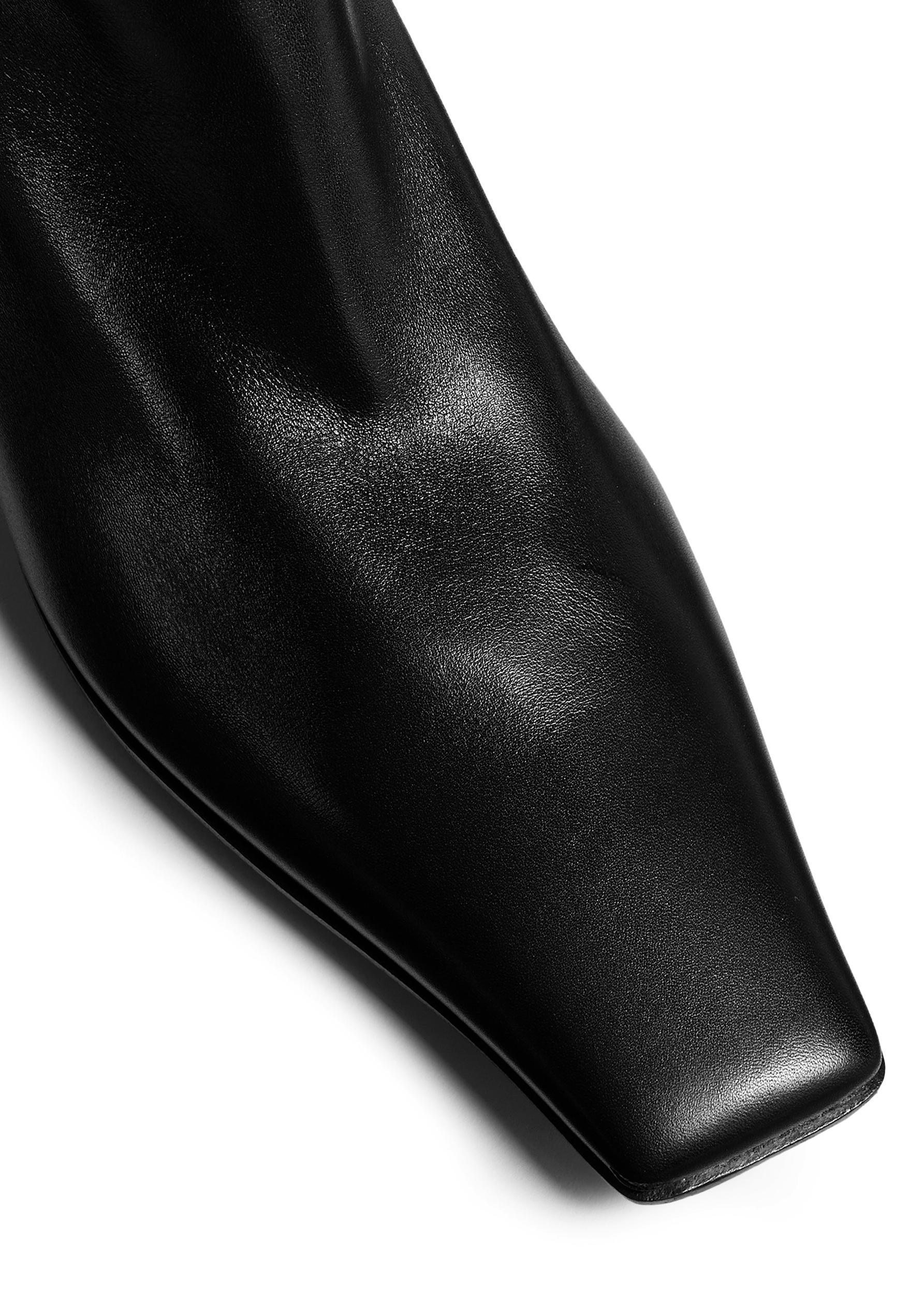 Marfa Knee-High Boot in Black Leather Product Image