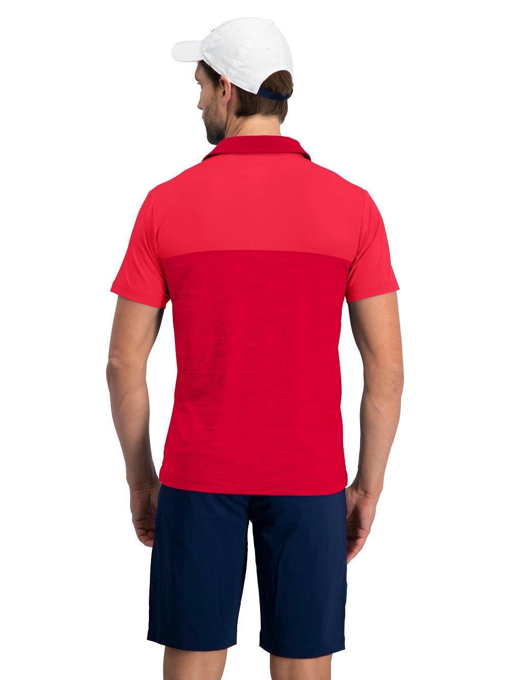 Three Sixty Six Men's Heathered Two-Tone Golf Polo Male Product Image