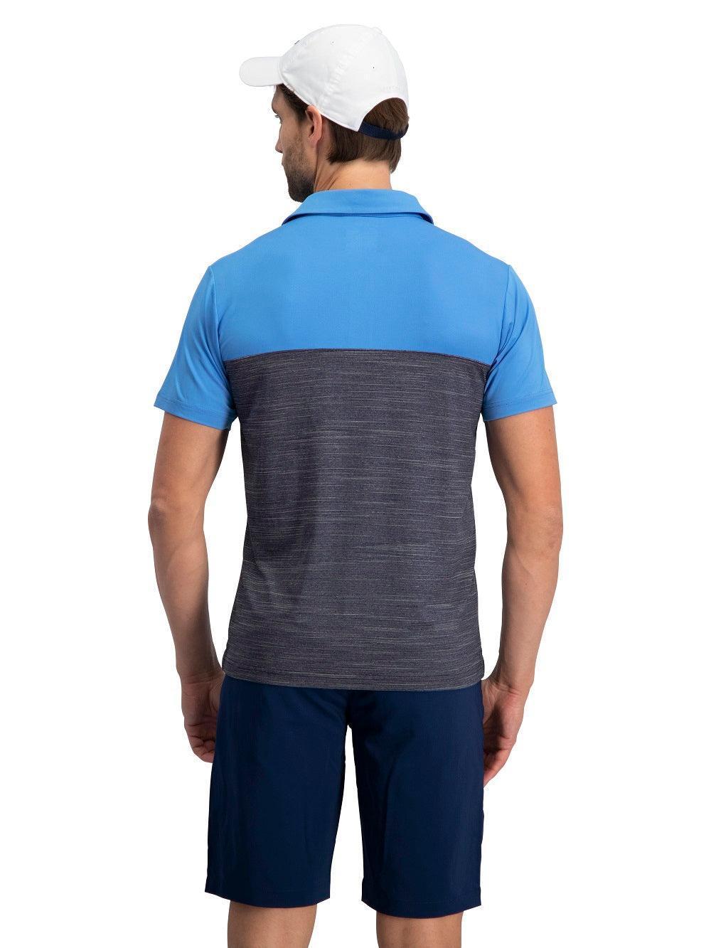 Three Sixty Six Men's Heathered Two-Tone Golf Polo Male Product Image