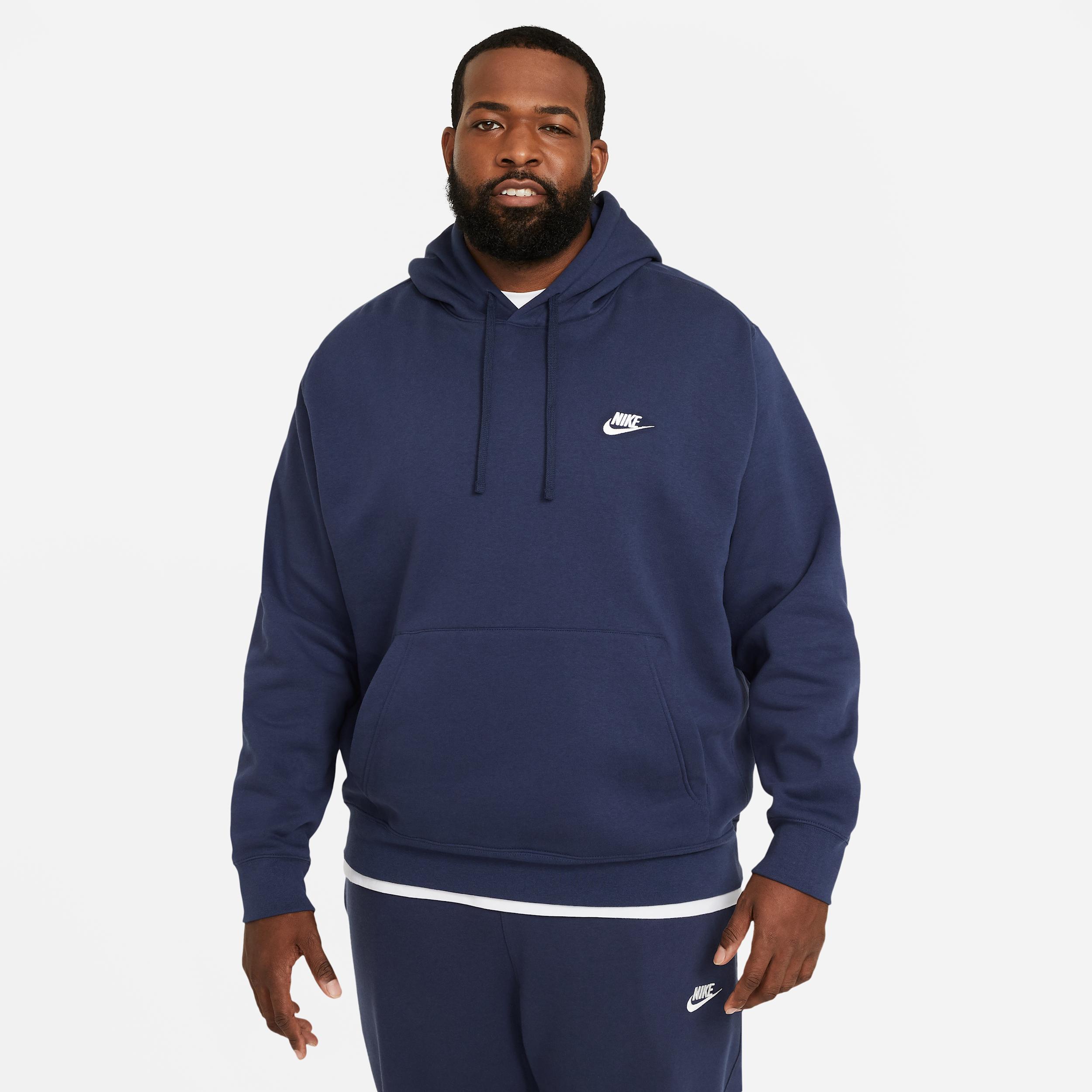 Mens Nike Sportswear Club Fleece Pullover Hoodie | BV2654-410 Product Image