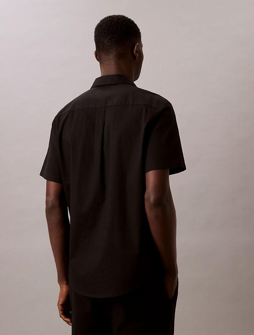 Solid Seersucker Classic Button-Down Shirt Product Image