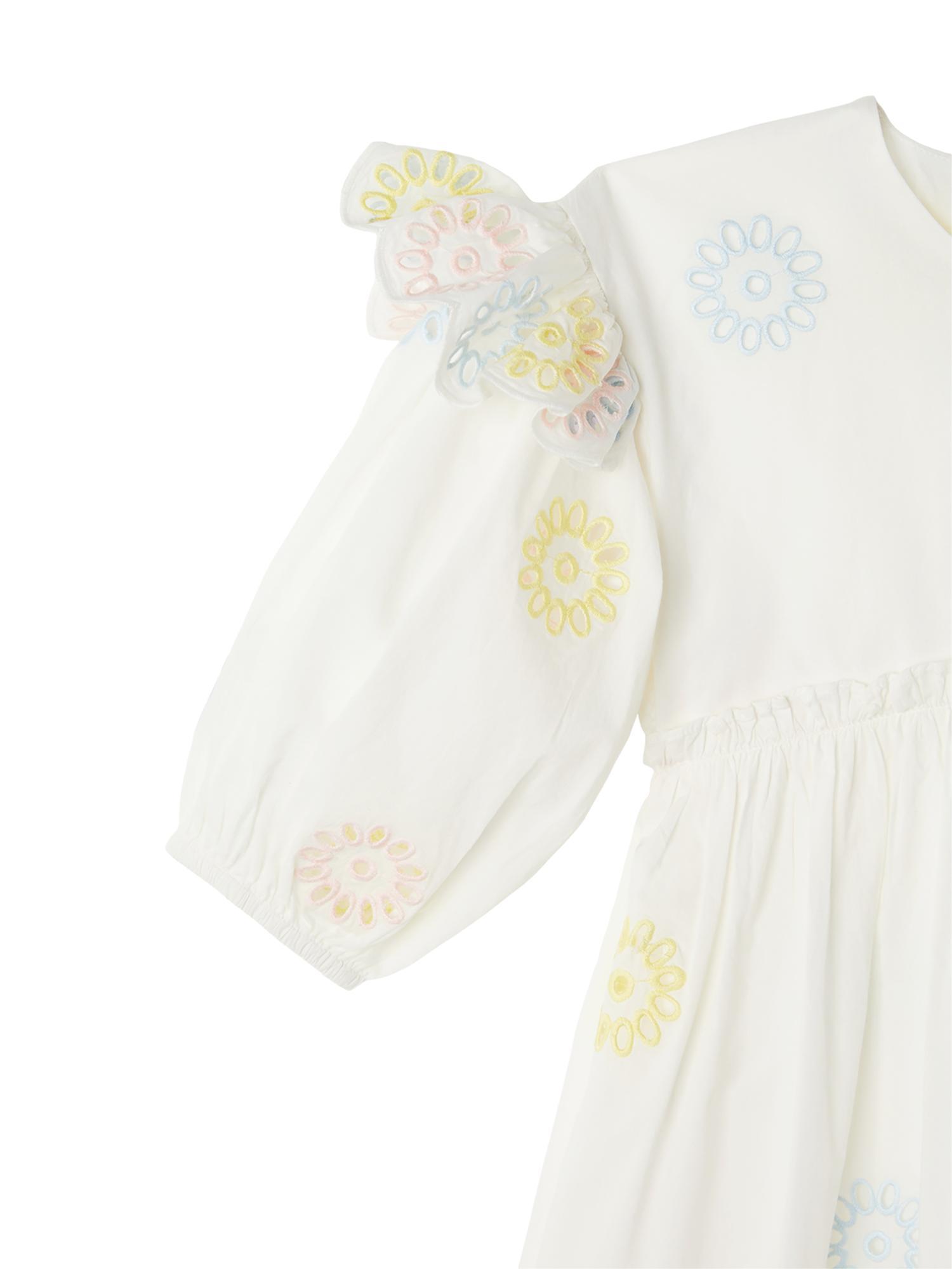 Stella McCartney Multicolor Flower Puff Sleeve Dress Product Image