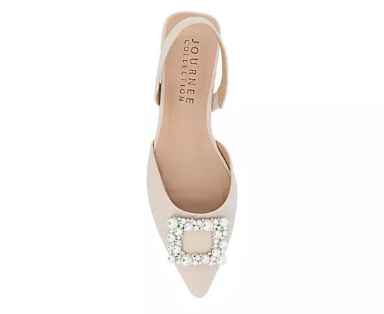 Journee Hannae Women's Flats, Size: 8.5, Beige Product Image