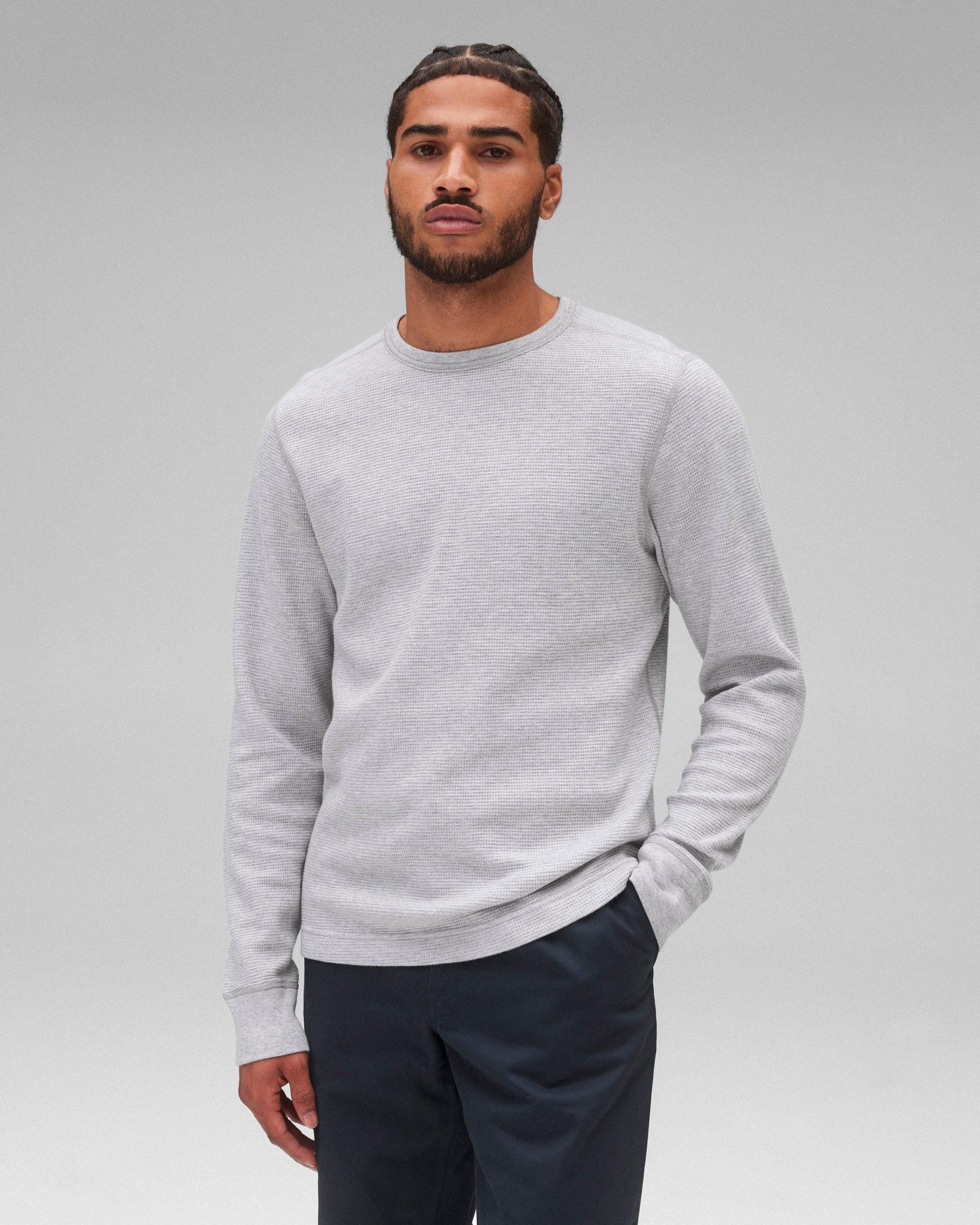 Lightweight Waffle Standard Long Sleeve Male Product Image