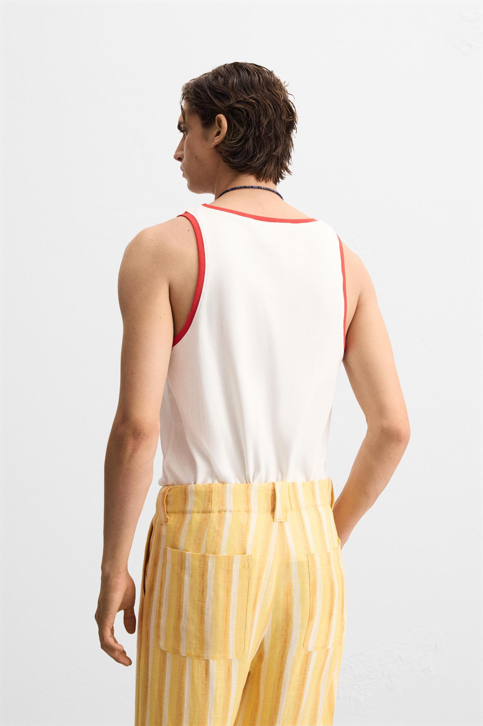 CONTRAST RIB TANK TOP Product Image