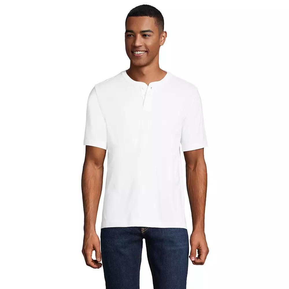 Men's Lands' End Classic-Fit Super-T Henley,  Product Image