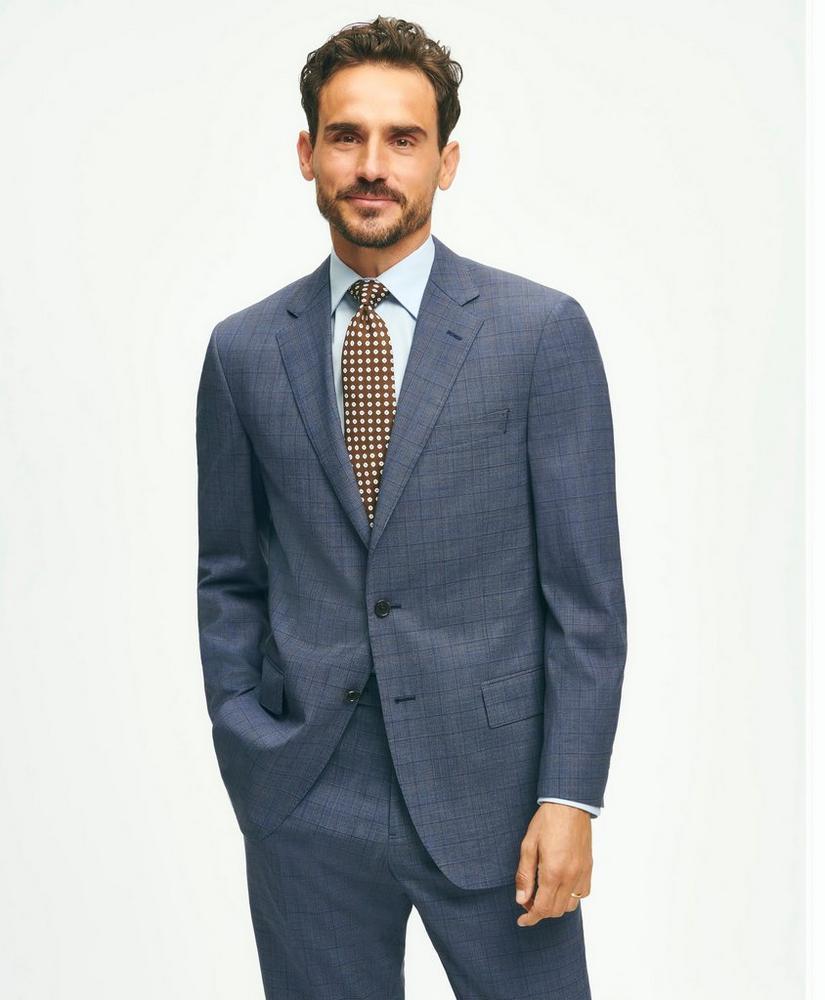 Traditional Fit Wool Checked 1818 Suit Product Image