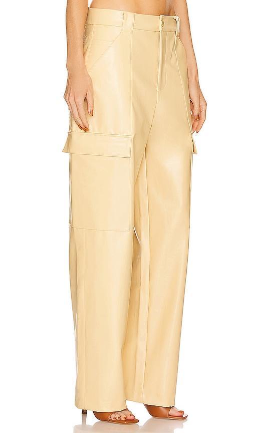 Waterbased Faux Leather Cargo Pant Helsa Product Image