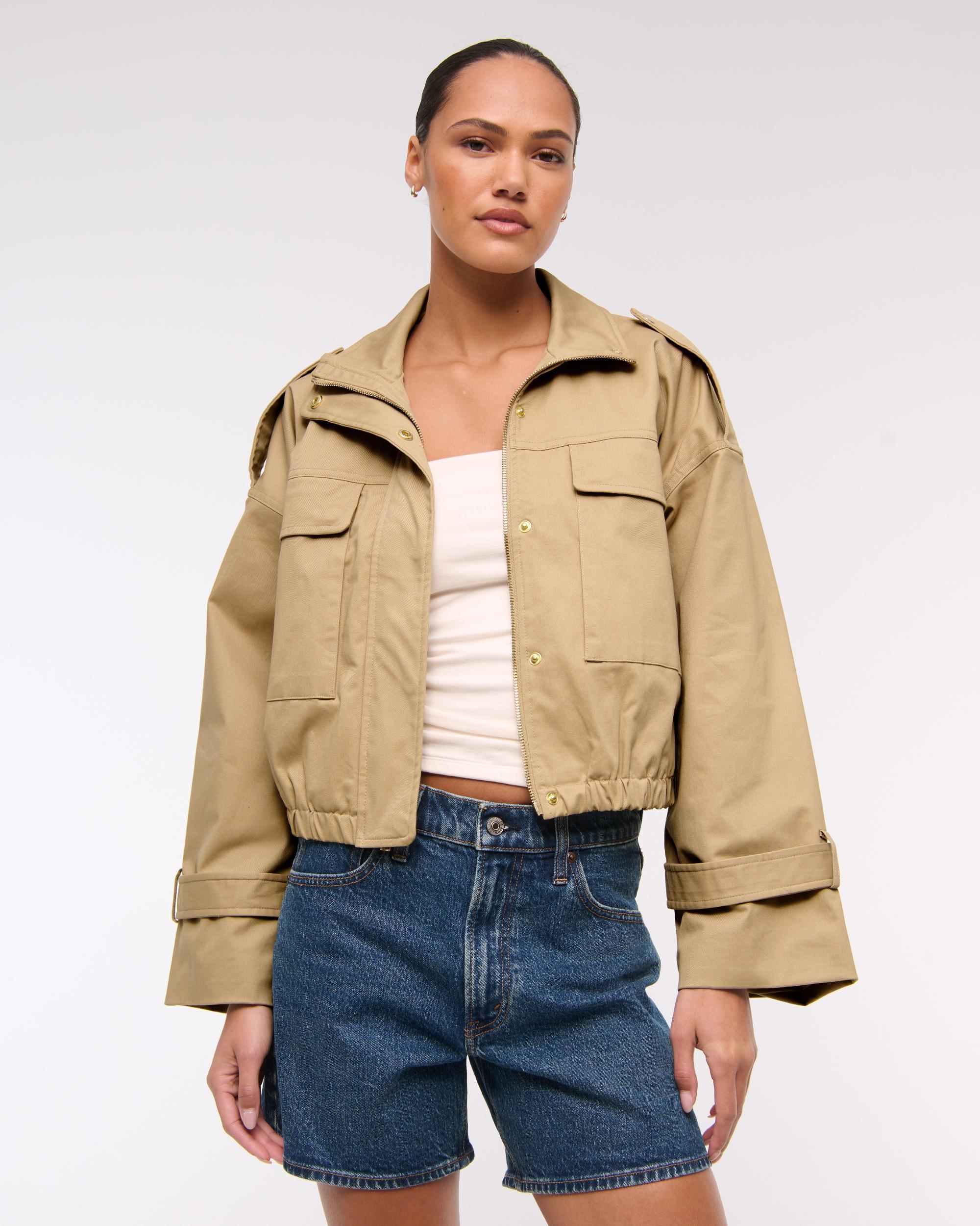 Lightweight Cinched Utility Jacket Product Image