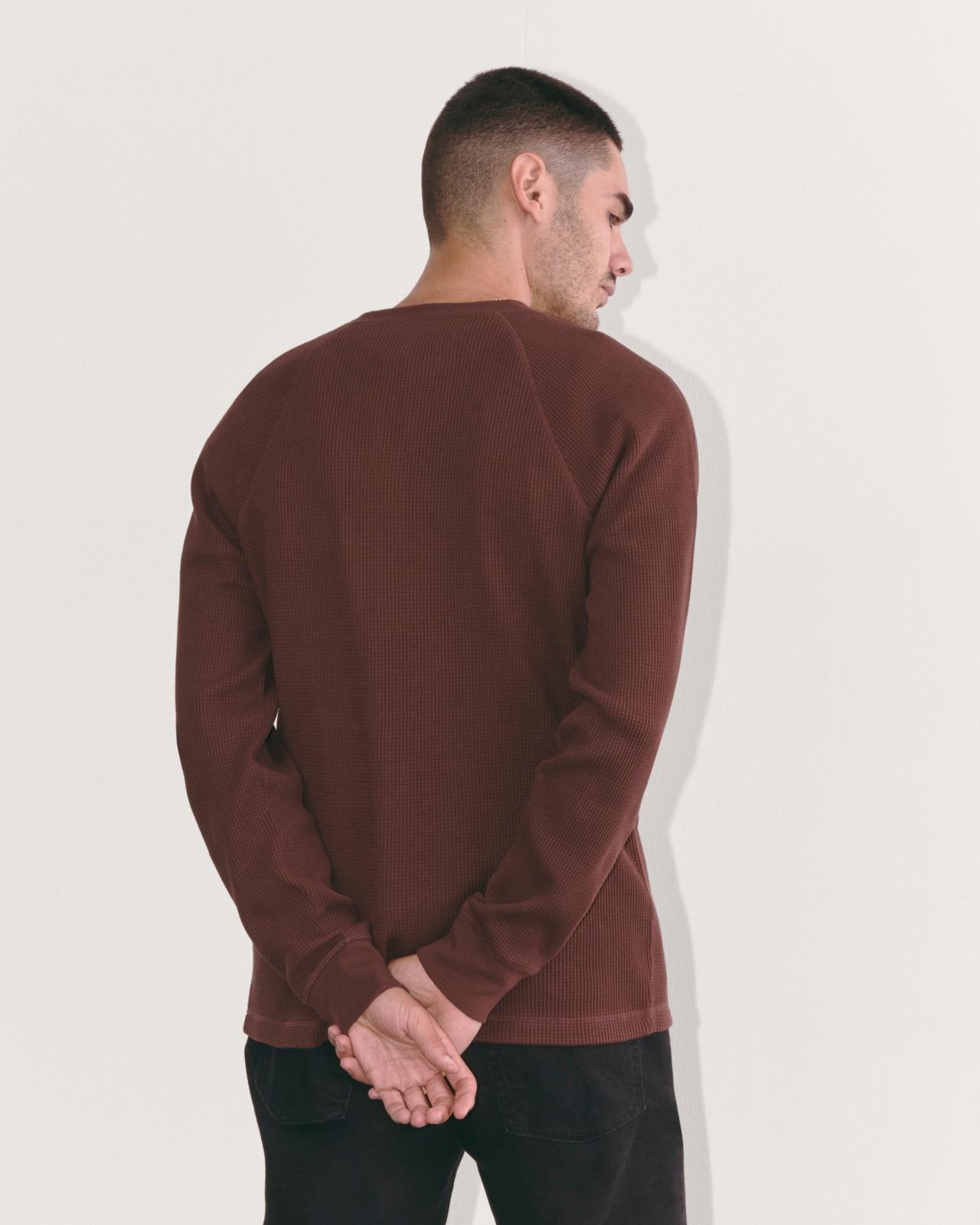 The Waffle Long-Sleeve Henley Product Image