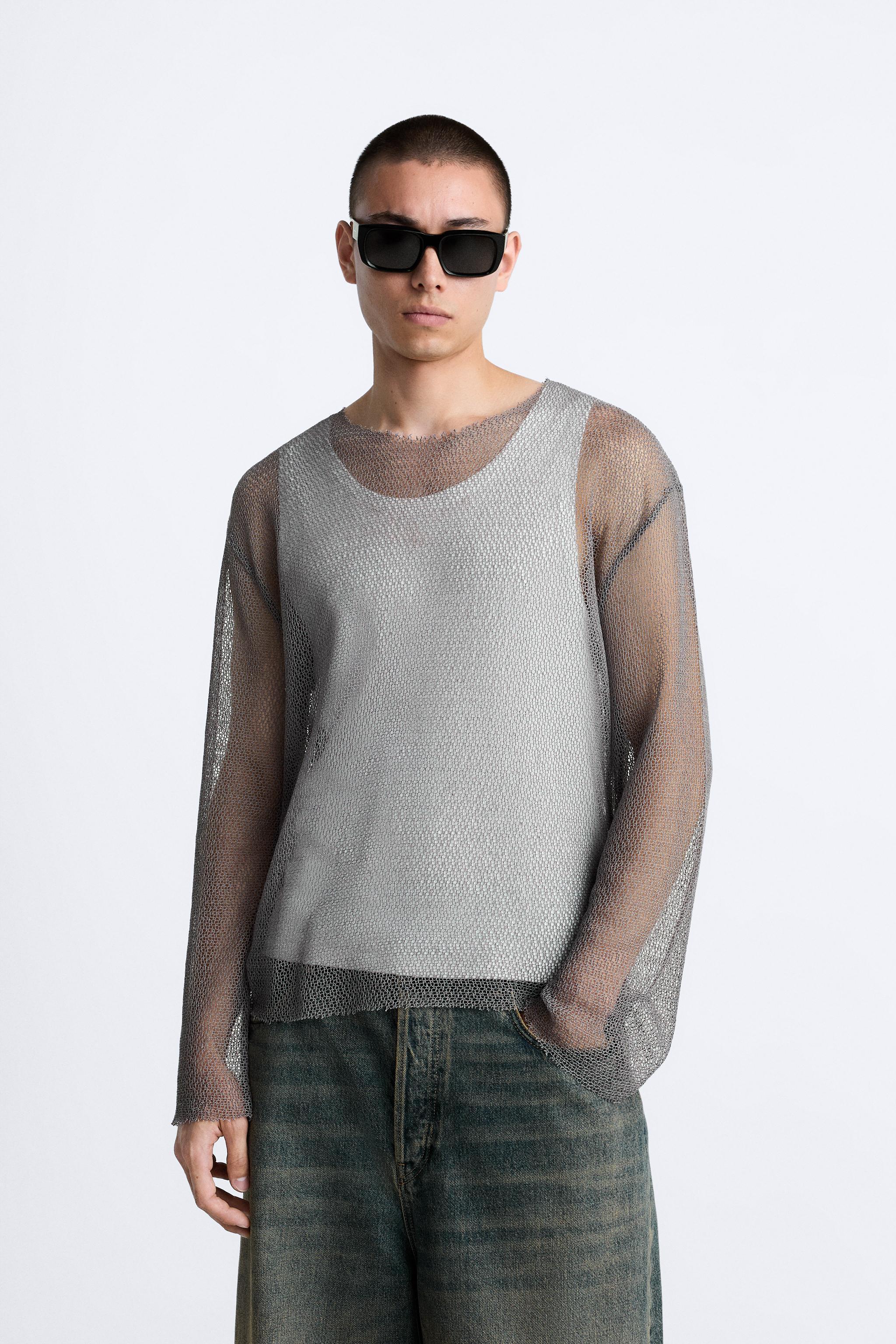 KNIT MESH SHIRT Product Image