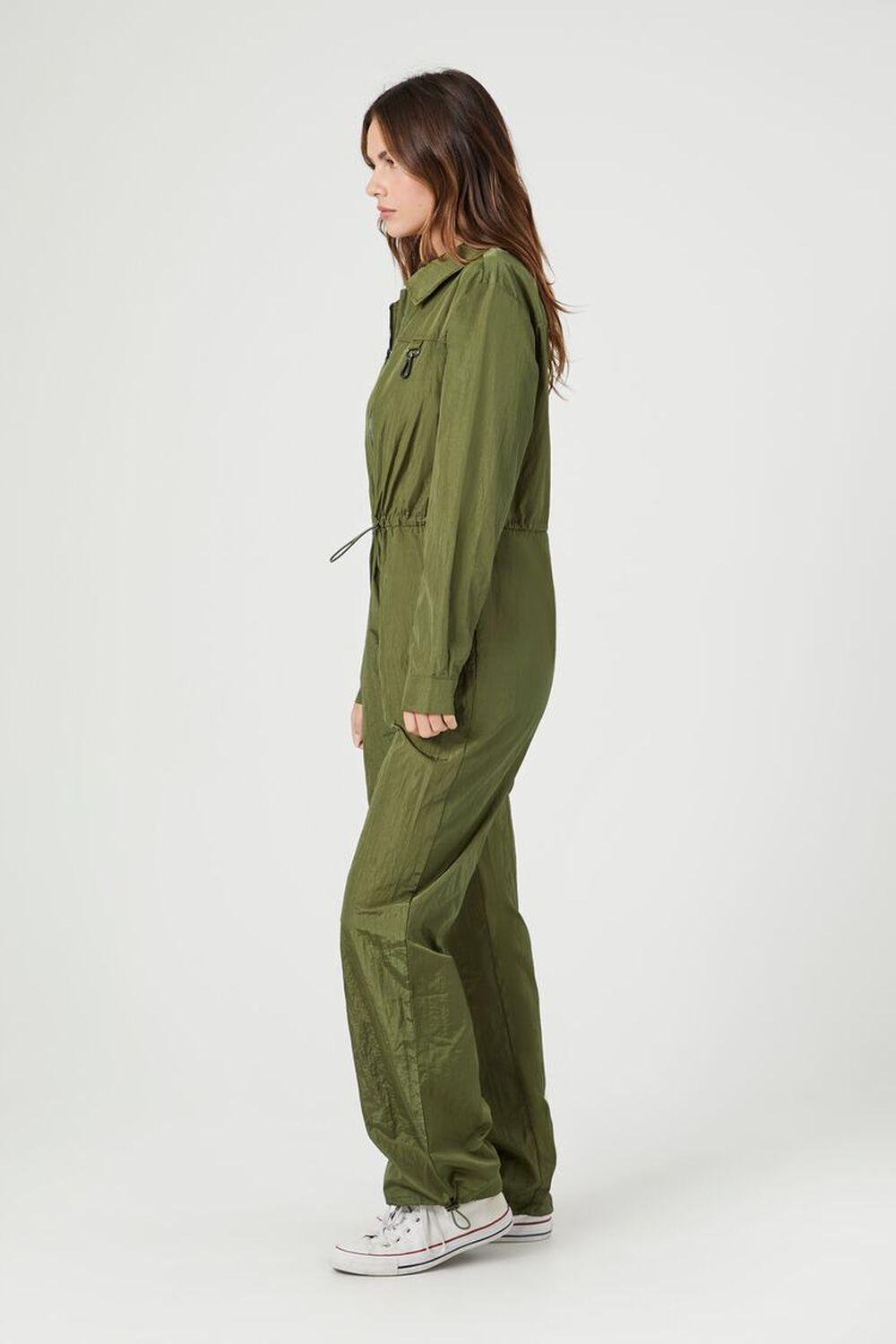 Toggle Drawstring Wide-Leg Jumpsuit | Forever 21 Product Image