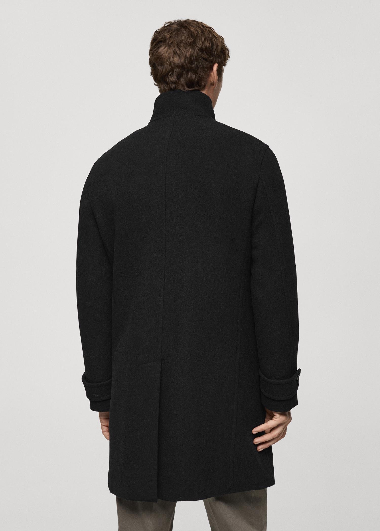 Quilted wool inner coat - Men | MANGO USA Product Image