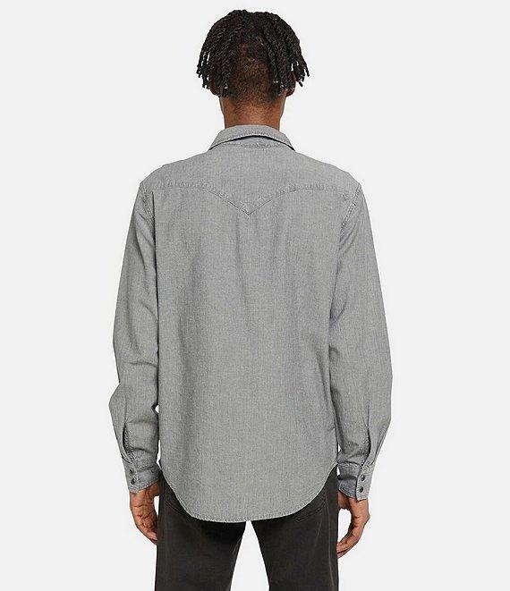 Levi's® Long Sleeve Solid Chambray Western Shirt Product Image