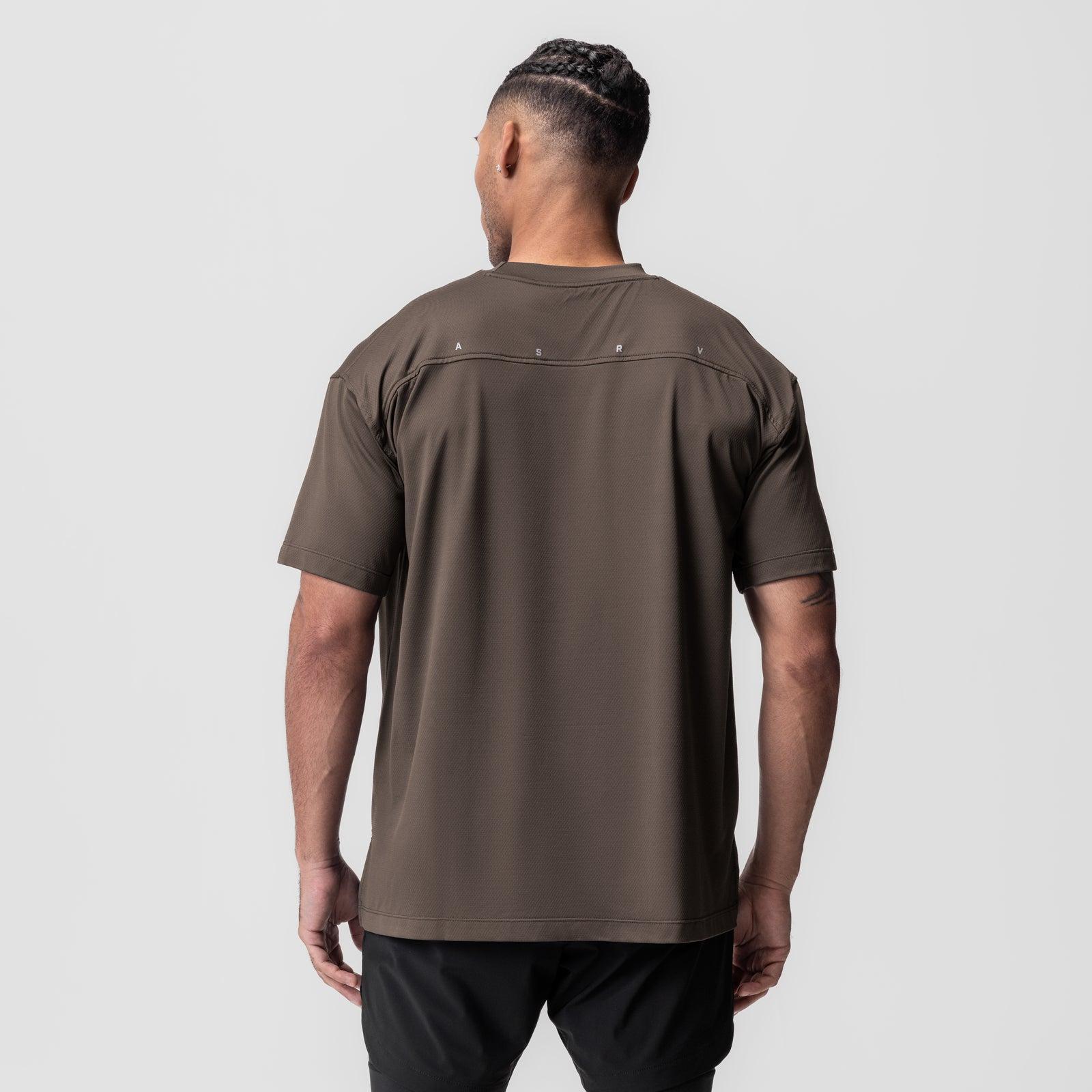 0822. AeroSilver® Oversized Tee - Deep Taupe Product Image